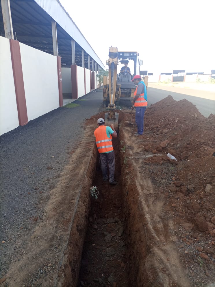 Lighting, asphalting, and sidewalks for the Secretariat and municipalities in Hurub